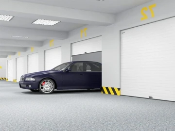 Секционные ворота Белые RSD02-SLP